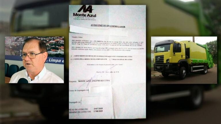 MARÍLIA – Prefeitura libera R$ 400 mil à Monte Azul, diz que pagamentos são semanais e que coleta do lixo não vai parar