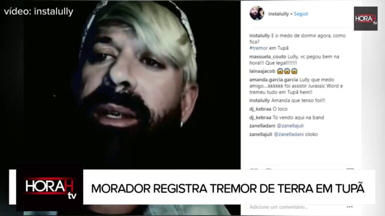 SUSTO! – Morador registra exato momento em que terra tremeu em Tupã: “E o medo de dormir agora, como fica?”; VEJA VÍDEO