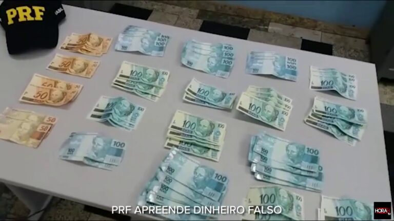 FAJUTA – Homem é preso pela PRF com R$ 14 mil em notas falsas
