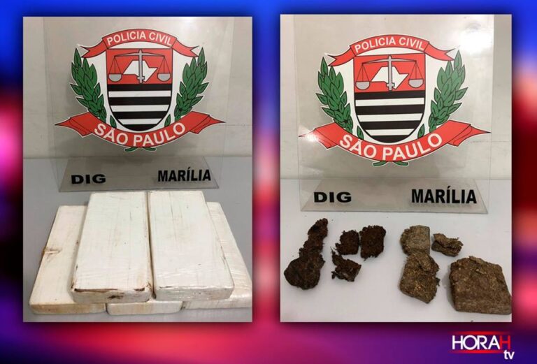 MARÍLIA – DIG prende casal e apreende cocaína e maconha em chácara