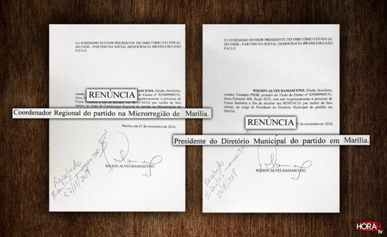 RACHA – Damasceno renuncia à presidência do PSDB, cita ações contra Daniel e dispara: “Não me sinto confortável”