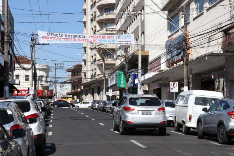 ZONA AZUL – De uso obrigatório a partir de 6/12, cartelas serão vendidas no comércio de Marília