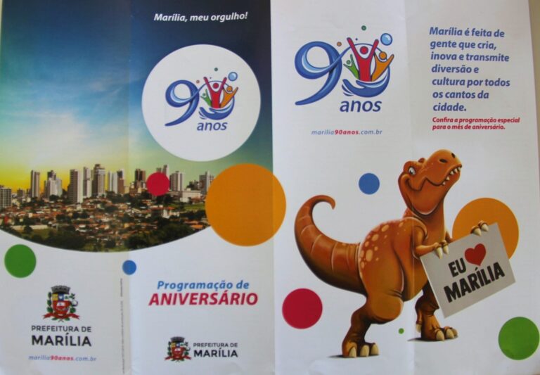 90 Anos – COMEMORAÇÃO DO ANIVERSÁRIO DE MARÍLIA TERÁ EVENTOS EM TODOS OS DIAS DE ABRIL