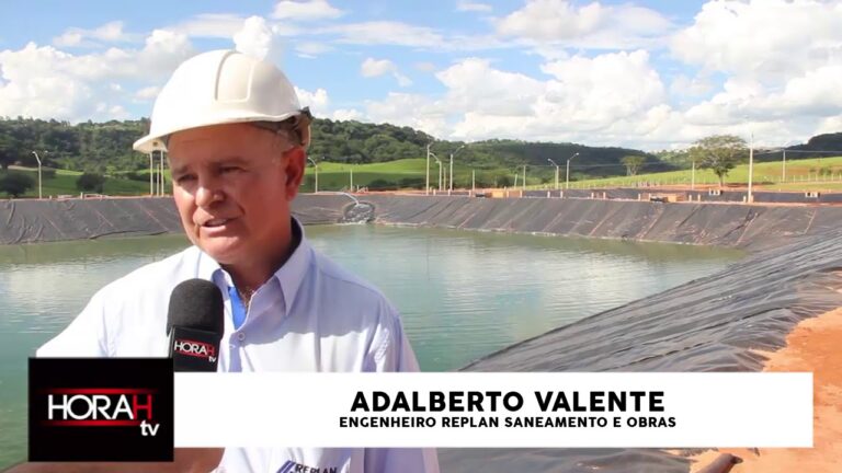 Esgoto – 1ª LAGOA DE TRATAMENTO COMEÇA A RECEBER ÁGUA PARA INSTALAÇÃO DE EQUIPAMENTOS