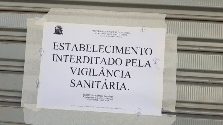 Risco – FISCALIZAÇÃO INTERDITA PASTELARIA