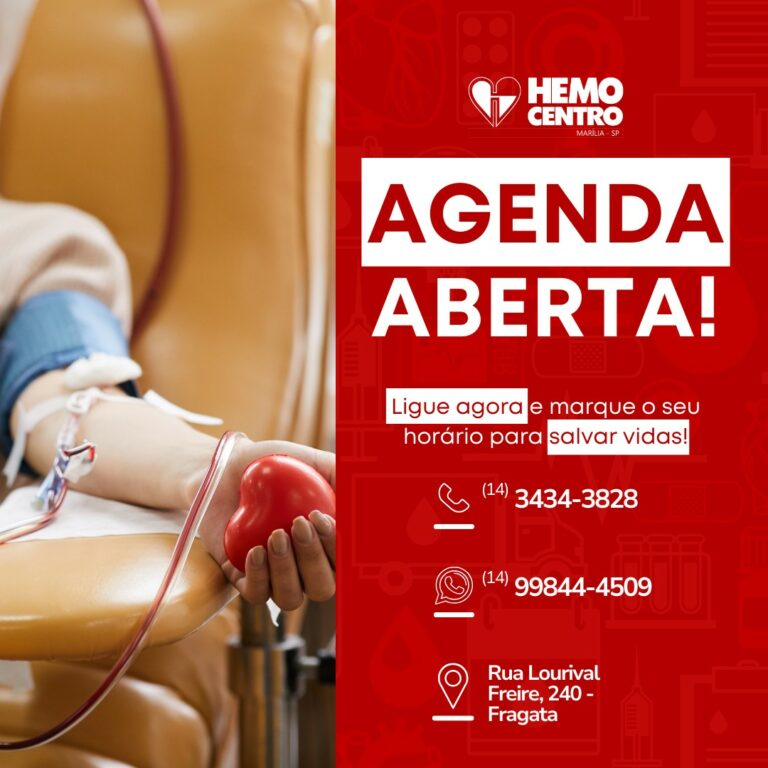 Hemocentro de Marília atinge 1478 doadores em julho