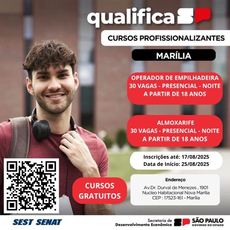 “Qualifica SP” tem inscrições abertas para cursos gratuitos