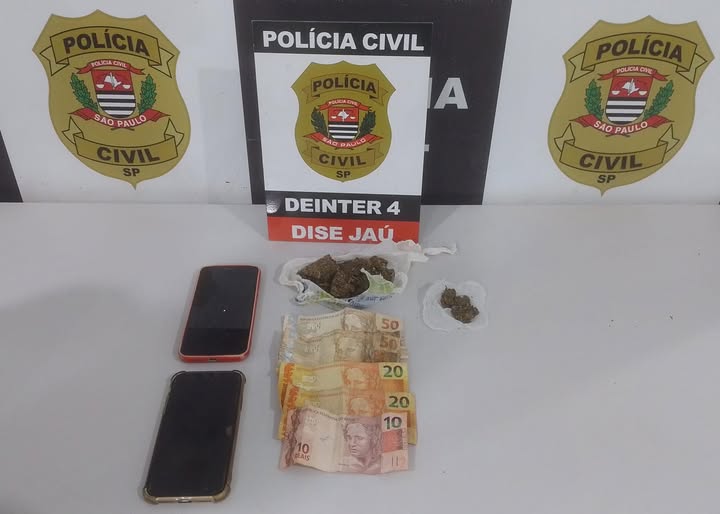 Operação da DISE em Jaú prende homem de 27 anos por tráfico