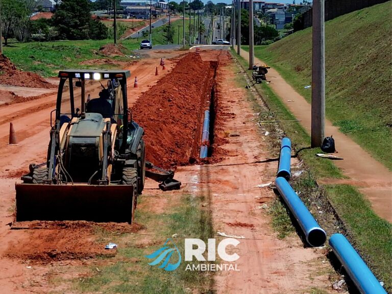 RIC Ambiental segue com obras estruturais no Distrito de Lácio