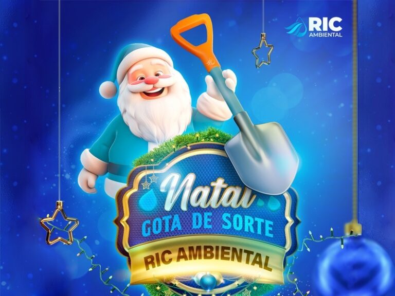 Campanha Gota da Sorte promove um Natal com presentes para clientes da RIC Ambiental
