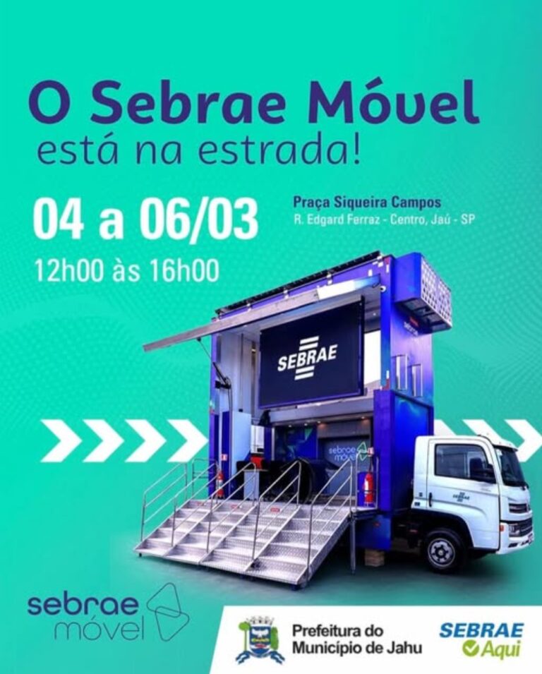 SEBRAE MÓVEL CHEGA A JAHU NESTA SEMANA