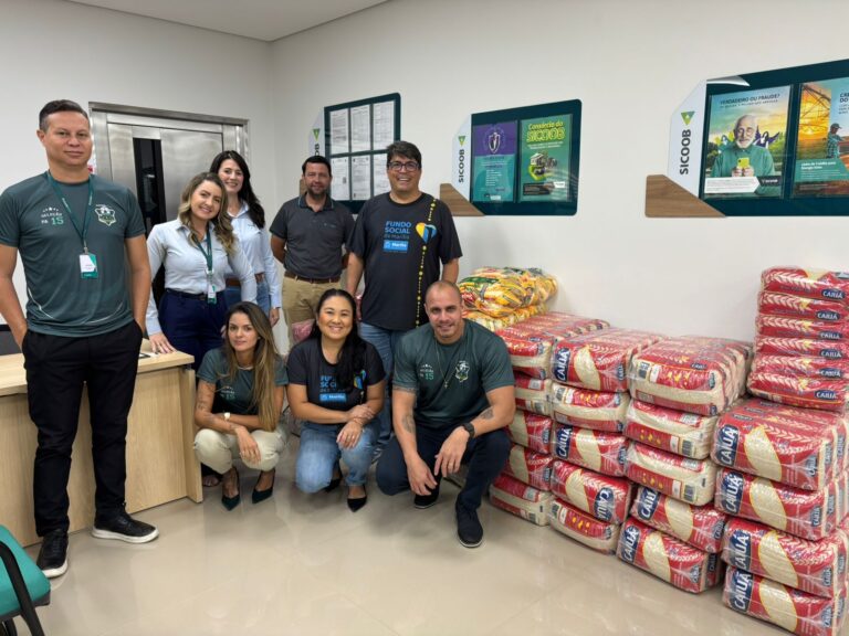 Solidariedade: Fundo Social de Marília recebe uma tonelada de alimentos do Sicoob Nosso