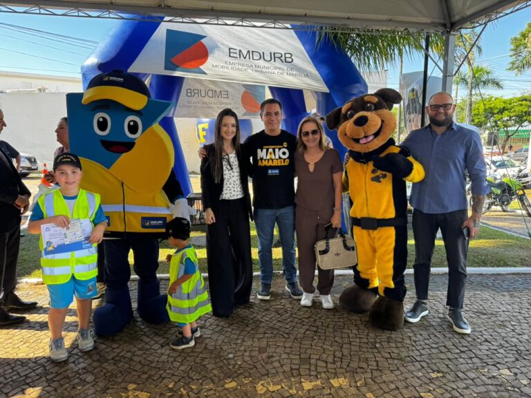 Emdurb abre Maio Amarelo em Marília com foco na educação infantil e novo mascote