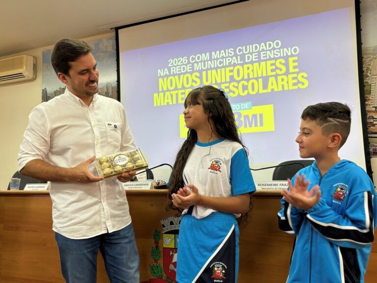 Educação Aquecida: Marília inicia entrega de uniformes de inverno para 19 mil alunos nesta quinta-feira