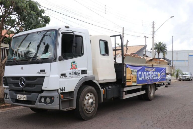 Prefeitura de Marília expande Operação Cata-Treco para novos bairros a partir desta segunda-feira (25)