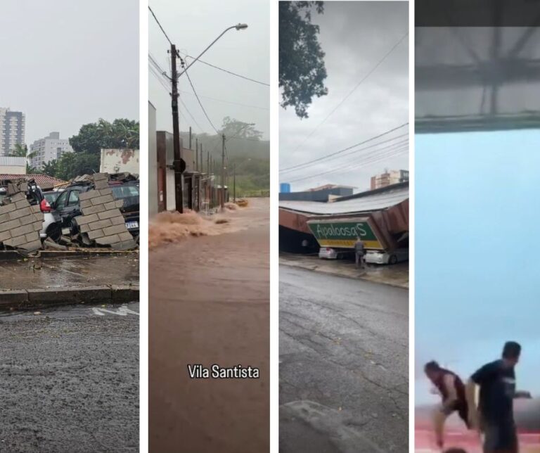TEMPO FECHOU! Temporal avassalador com granizo e vento de 60 km/h deixa rastro de destruição em Bauru