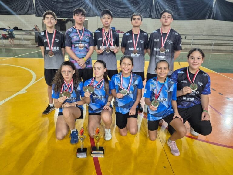 Orgulho de Marília! Jovens dão show e conquistam o topo do Tênis de Mesa nos Jogos Abertos da Juventude