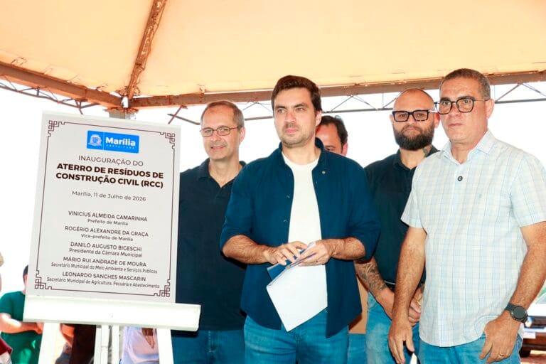 Marília ganha primeiro aterro licenciado para resíduos da construção civil e investe R$ 1,5 milhão em tecnologia